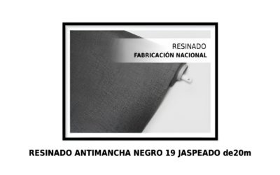 Hule Antimanchas Textil Negro Liso Jaspeado