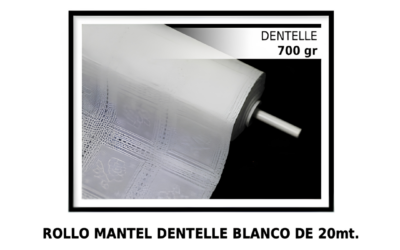 Hule Puntilla Cuadros Blancos